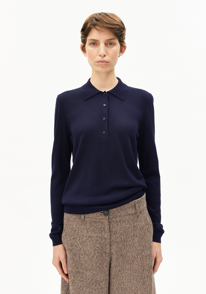 ArmedAngels - Maargo merino knit (Navy) 