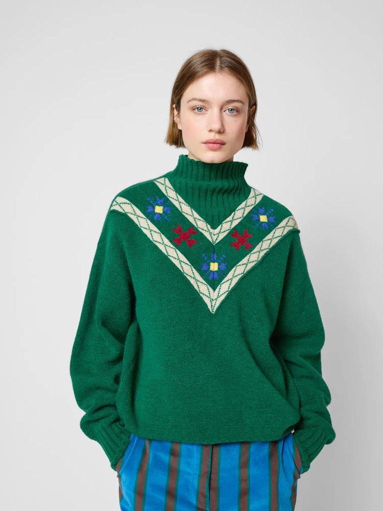 Bobo choses - Floral turtleneck jumper
