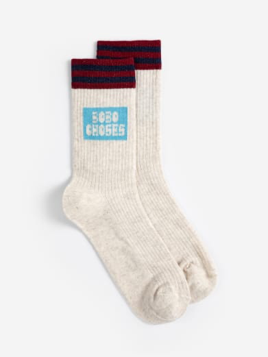 Bobo choses - Ribbed cotton short socks (35 - 37)