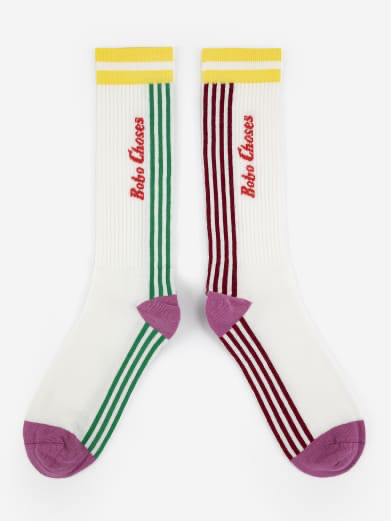 Bobo choses - Striped Cotton Long Socks (35 - 37)