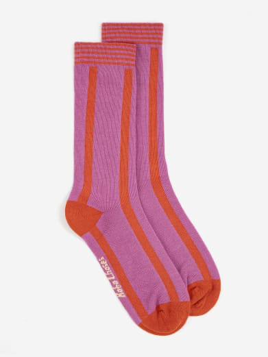 Bobo choses - Pink cotton long socks (35 - 37)
