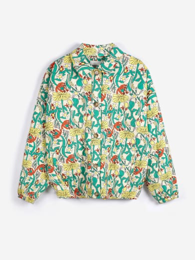 Bobo choses - Color Herbalist Pattern Quilted Jacket (S - 36)