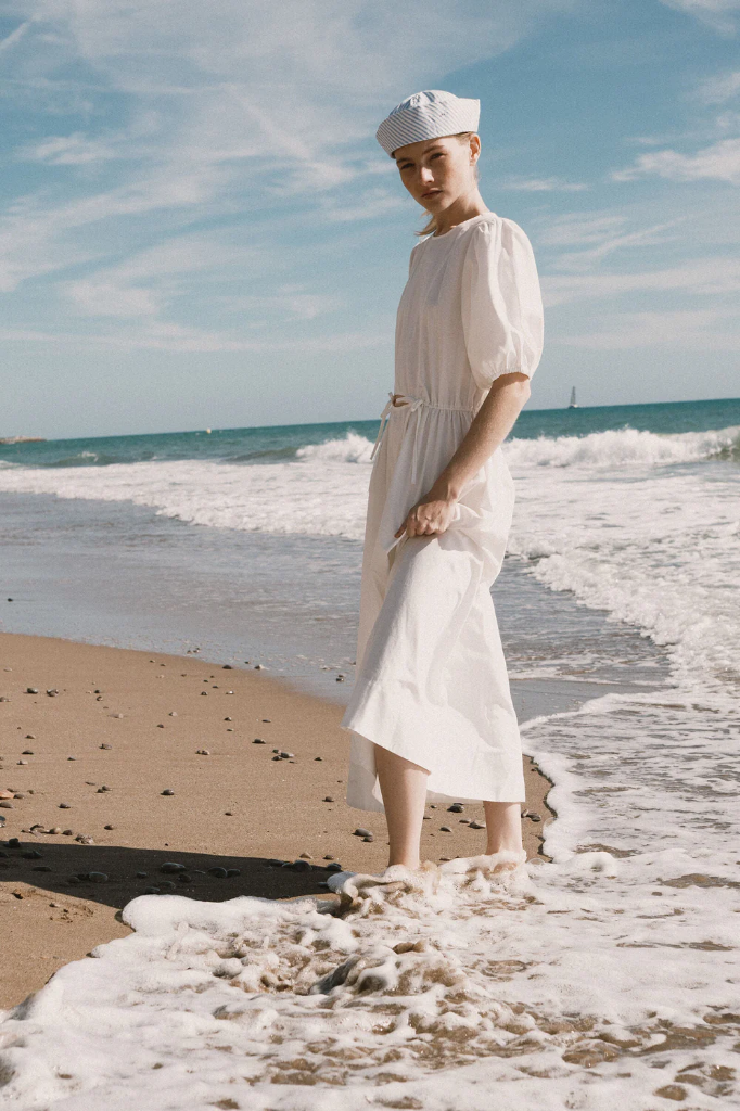 Tiny Big sister - Puff sleeves midi dress