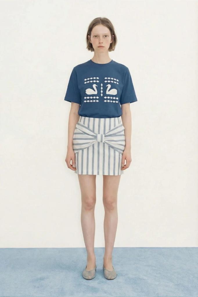 Tiny Big sister - Retro stripes mini skirt