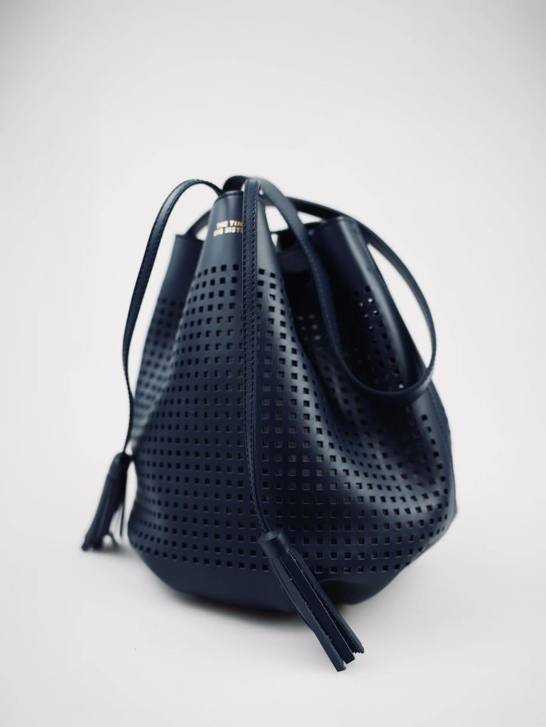 Tiny Big sister - Augusta perforated leather bag