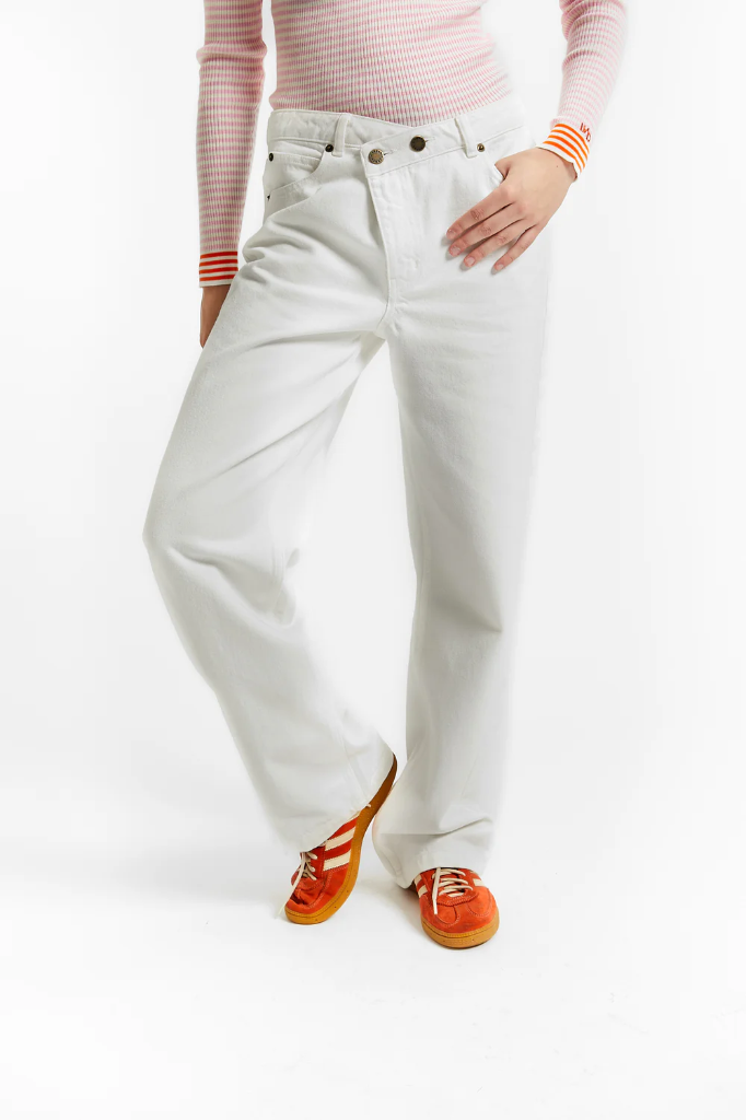 Indee - Valdez mom fit denim trousers white (S - 36)