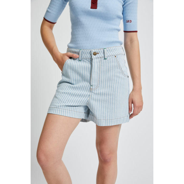 [VANINA-STRIPE-M] Indee - Vanina denim short stripe (M - 38)