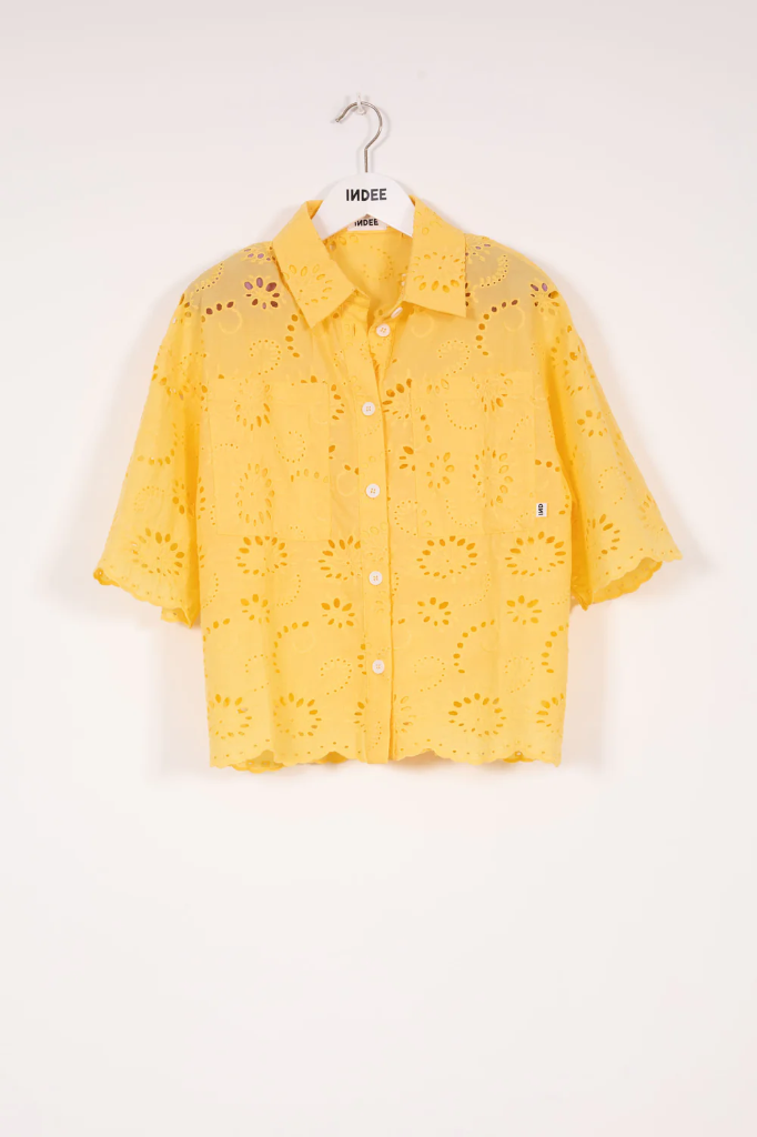 Indee - Valbelle english embroidery shirt mimosa (XS - 34)
