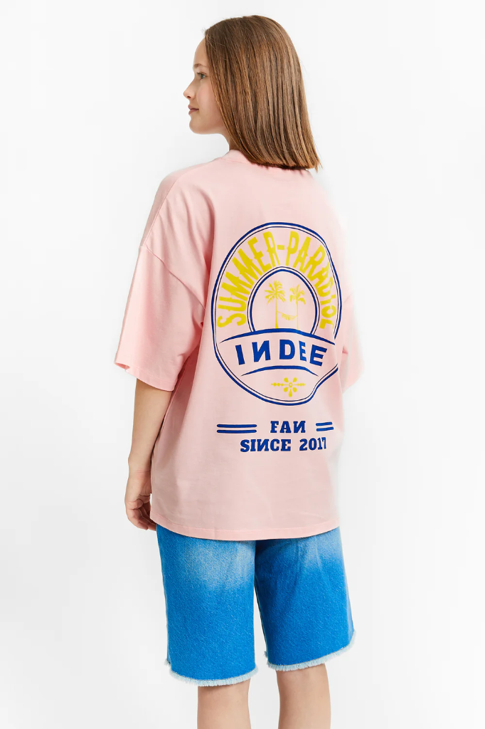 Indee - Vibes oversized T-shirt  (XS - 34)