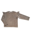 Hoop Kidswear - The frill velvet sweatshirt - Mushroom