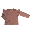 Hoop Kidswear - The frill velvet sweatshirt - Rose wood