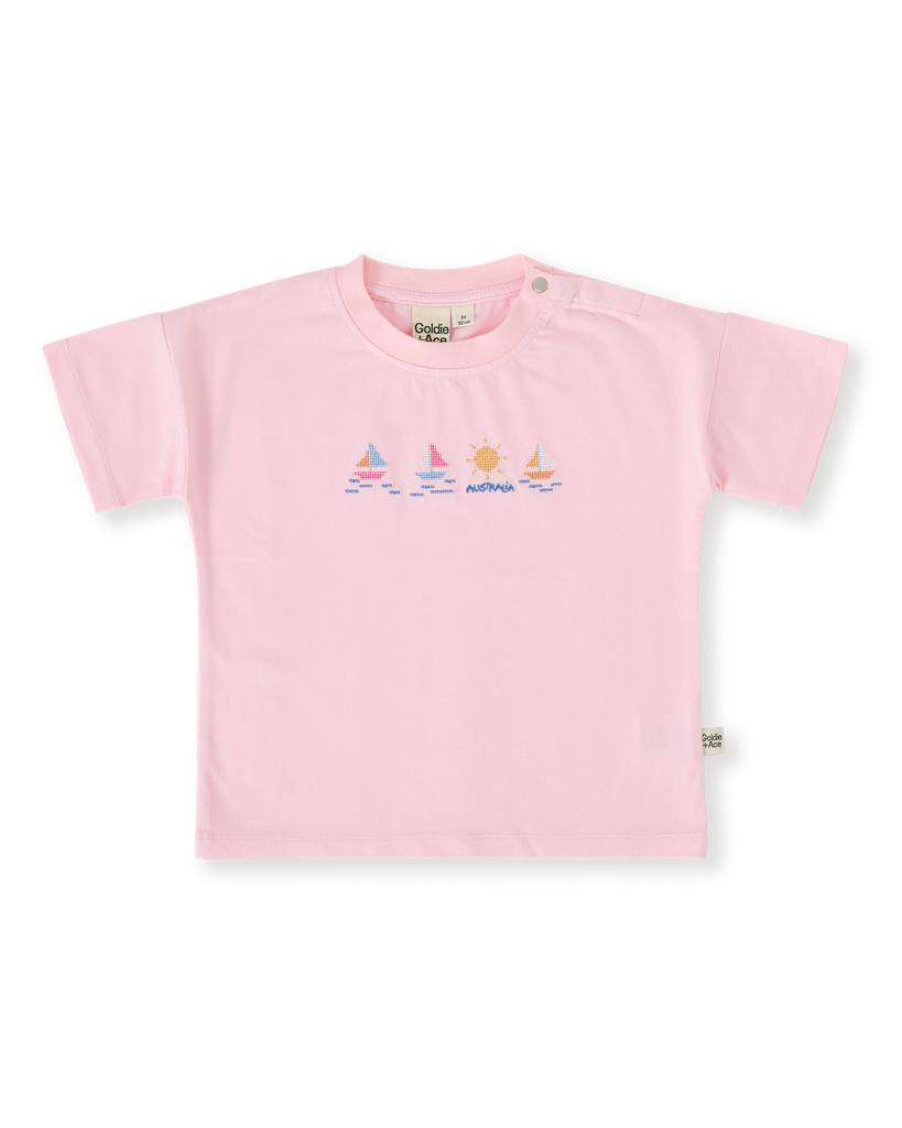 Goldie and Ace - Seaside sailing t-shirt