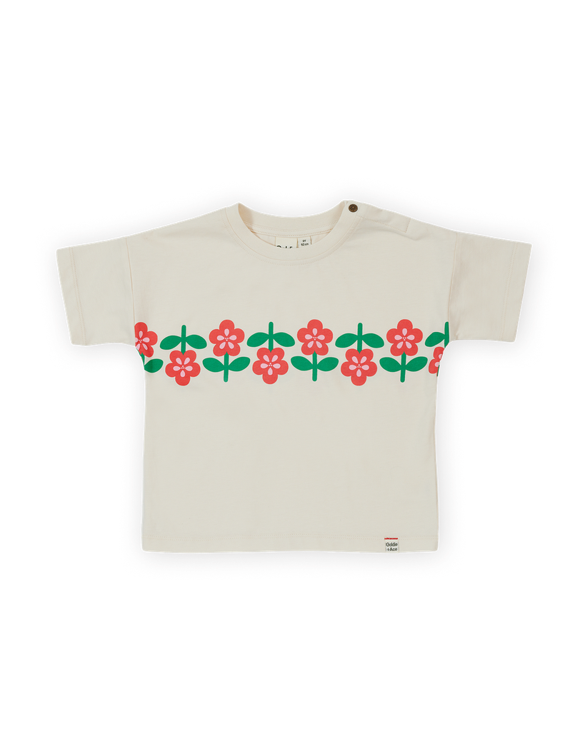 Goldie and Ace - Flower garden t-shirt