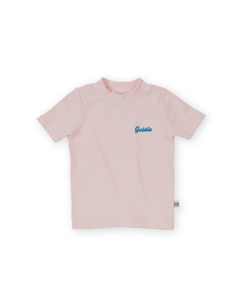 Goldie and Ace - Rib t-shirt pink (3 jaar)