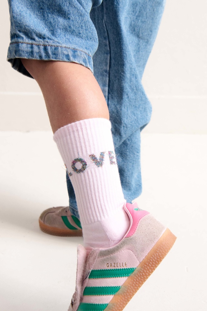 Jenest - Fancy sport socks - Blossom rose (24/27)