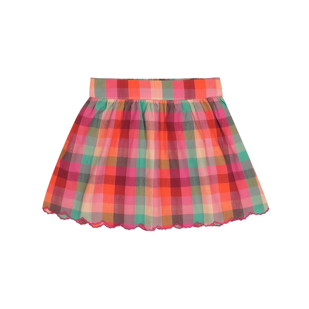 Jenest - Sara skirt - Fuchsia multi check (3 jaar)