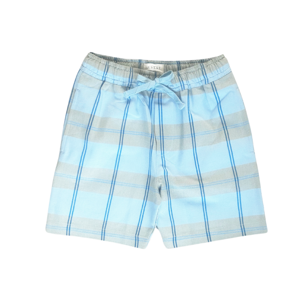 Jenest - Hugo shorts - Water blue check