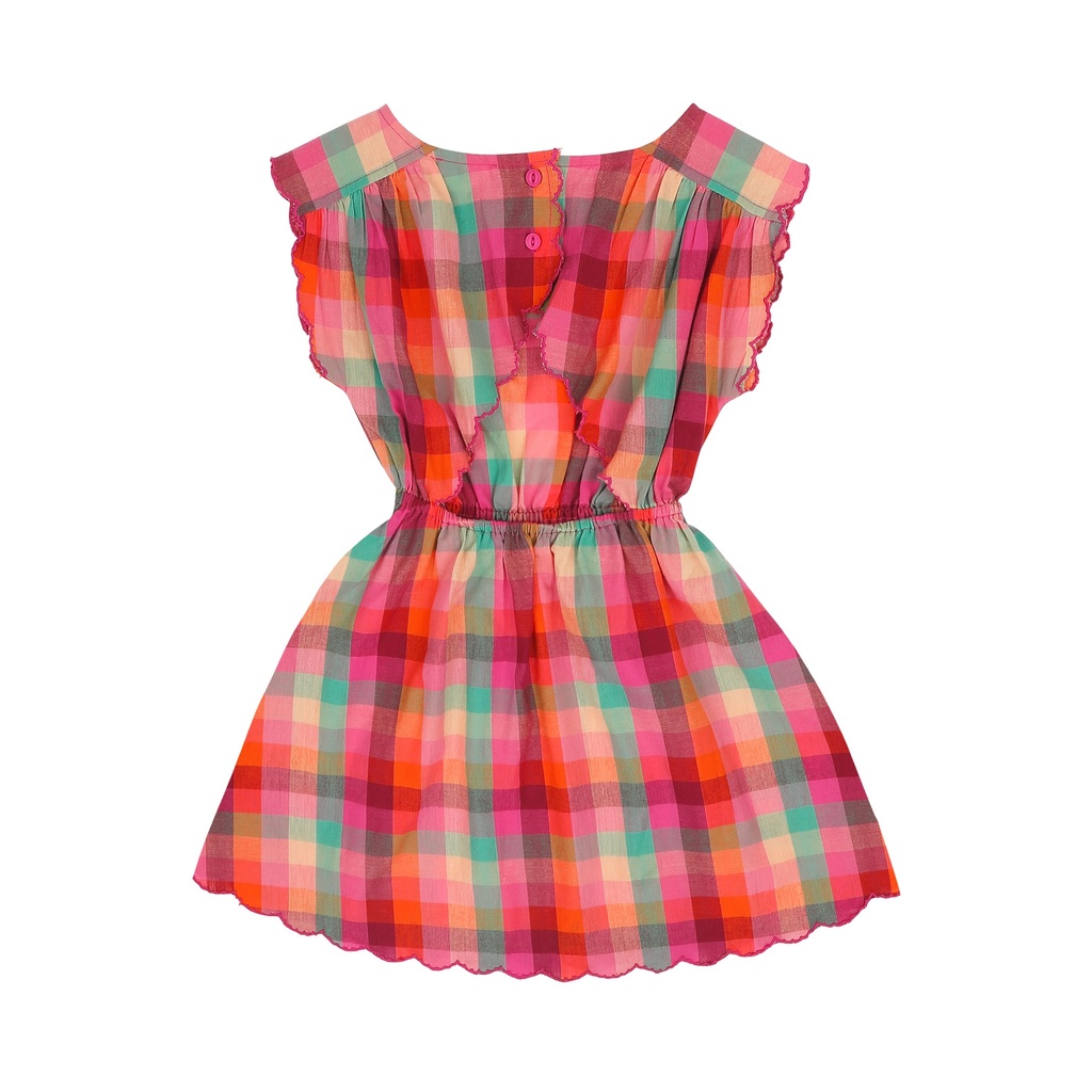 Jenest - Kiki dress - Fuchsia multi check (2 jaar)