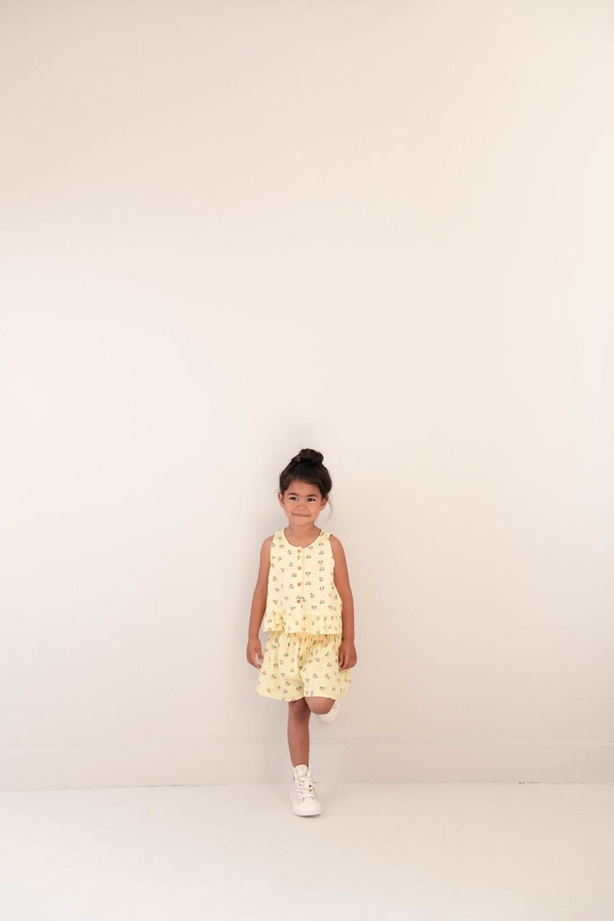 Jenest - Sofie top - Flower aop soft yellow (3 jaar)
