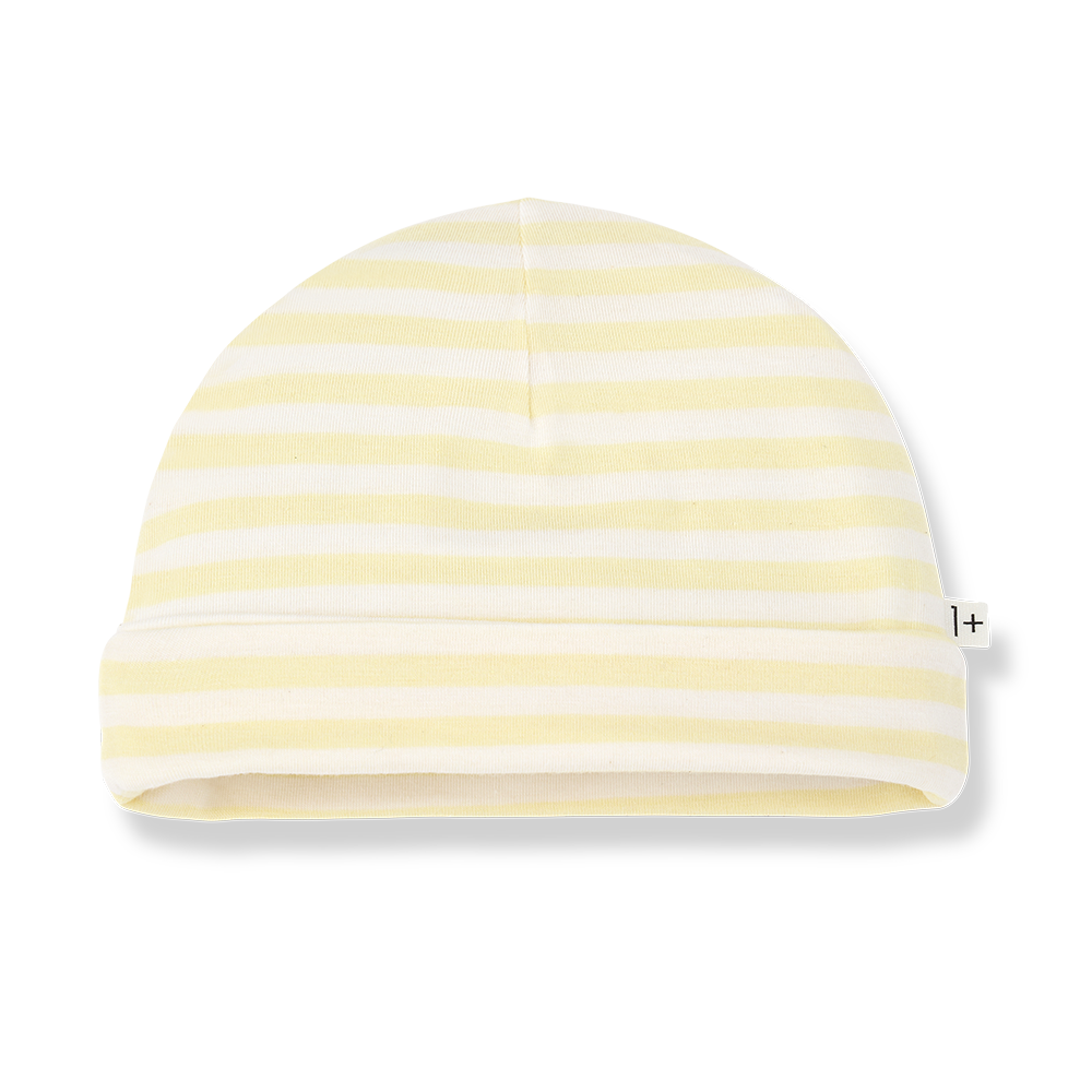 1+ in the family - Beanie - Pastel-yellow