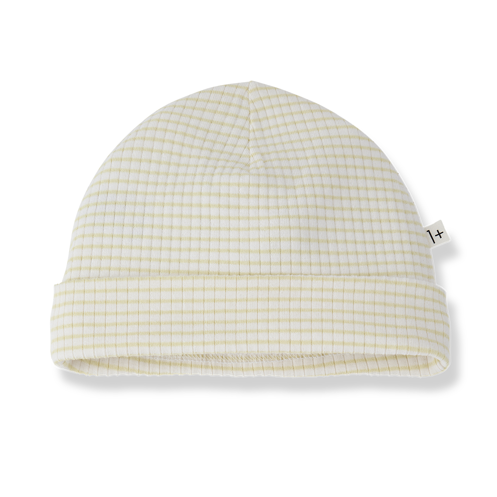 1+ in the family - Beanie - Lemon (T1)