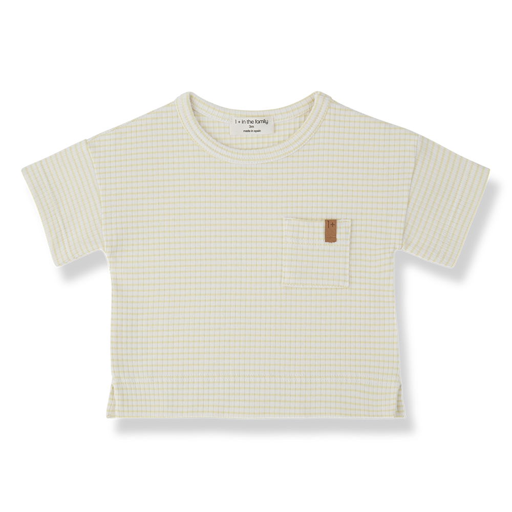 1+ in the family - S.sleeve t-shirt - Lemon