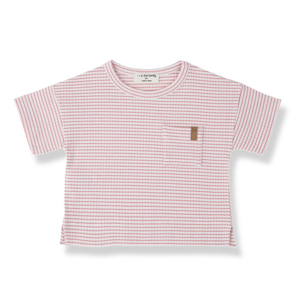 1+ in the family - S.sleeve t-shirt - Strawberry
