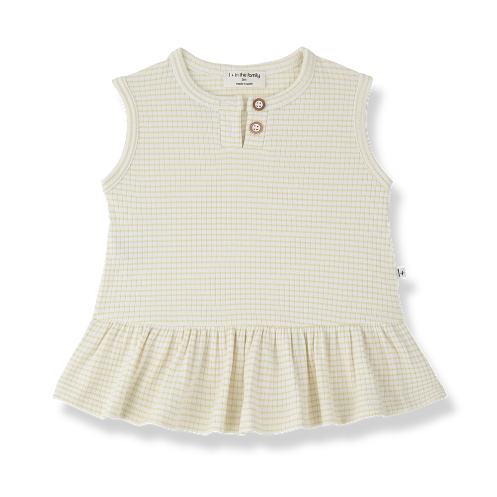 1+ in the family - Dress - Lemon (18 maand)