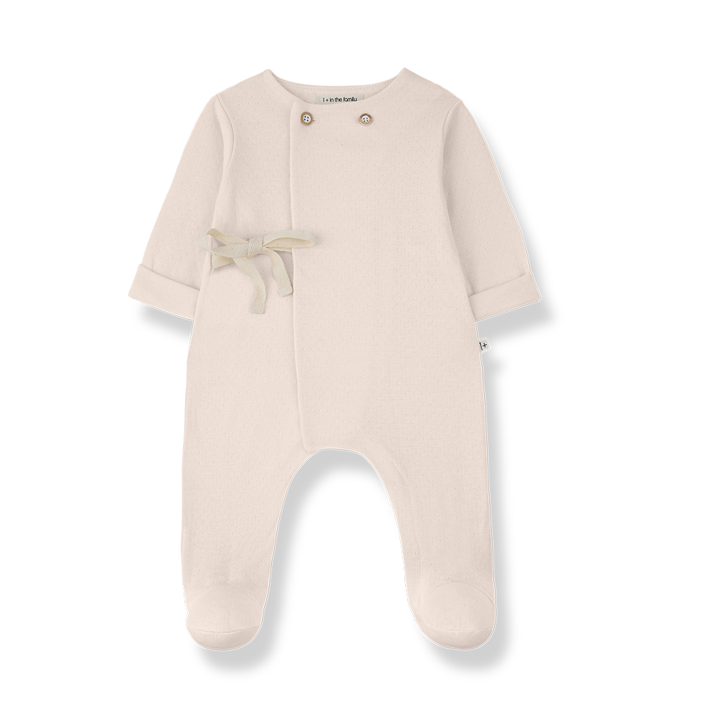 1+ in the family - Jumpsuit w/feet - Blossom (9 maand)