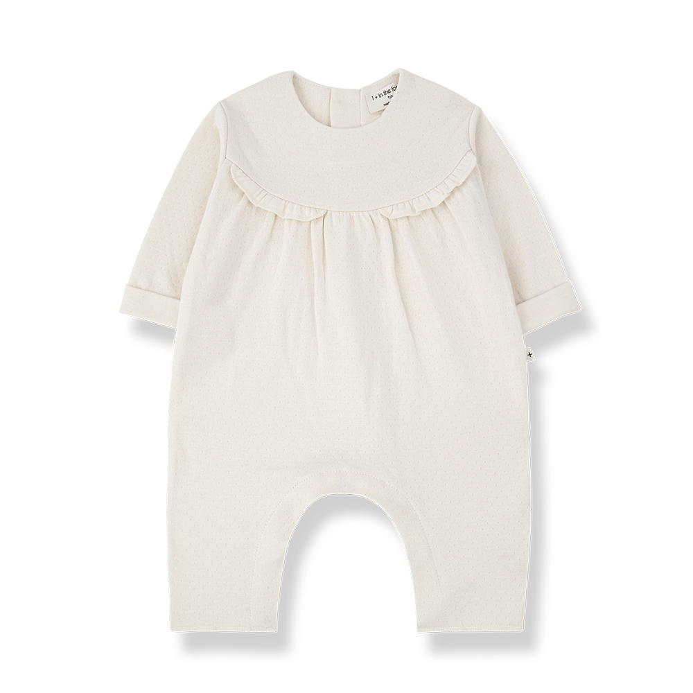 1+ in the family - Jumpsuit - Ecru (1 maand)