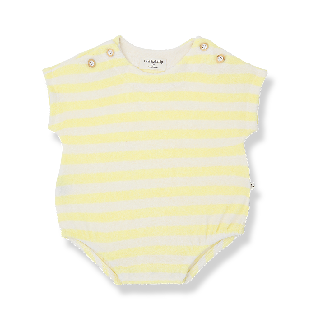 1+ in the family - Romper - Pastel-yellow