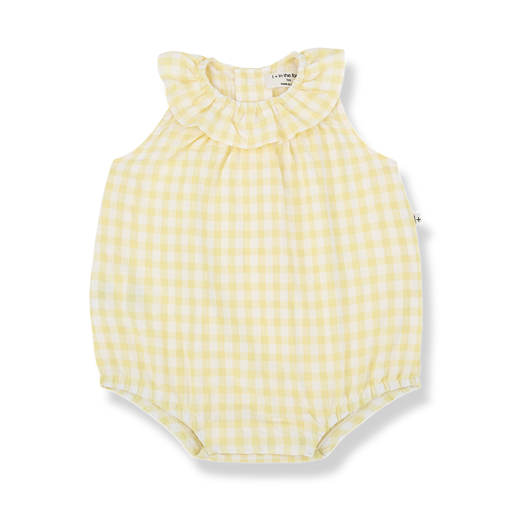 1+ in the family - Romper - Pastel-yellow (3 maand)