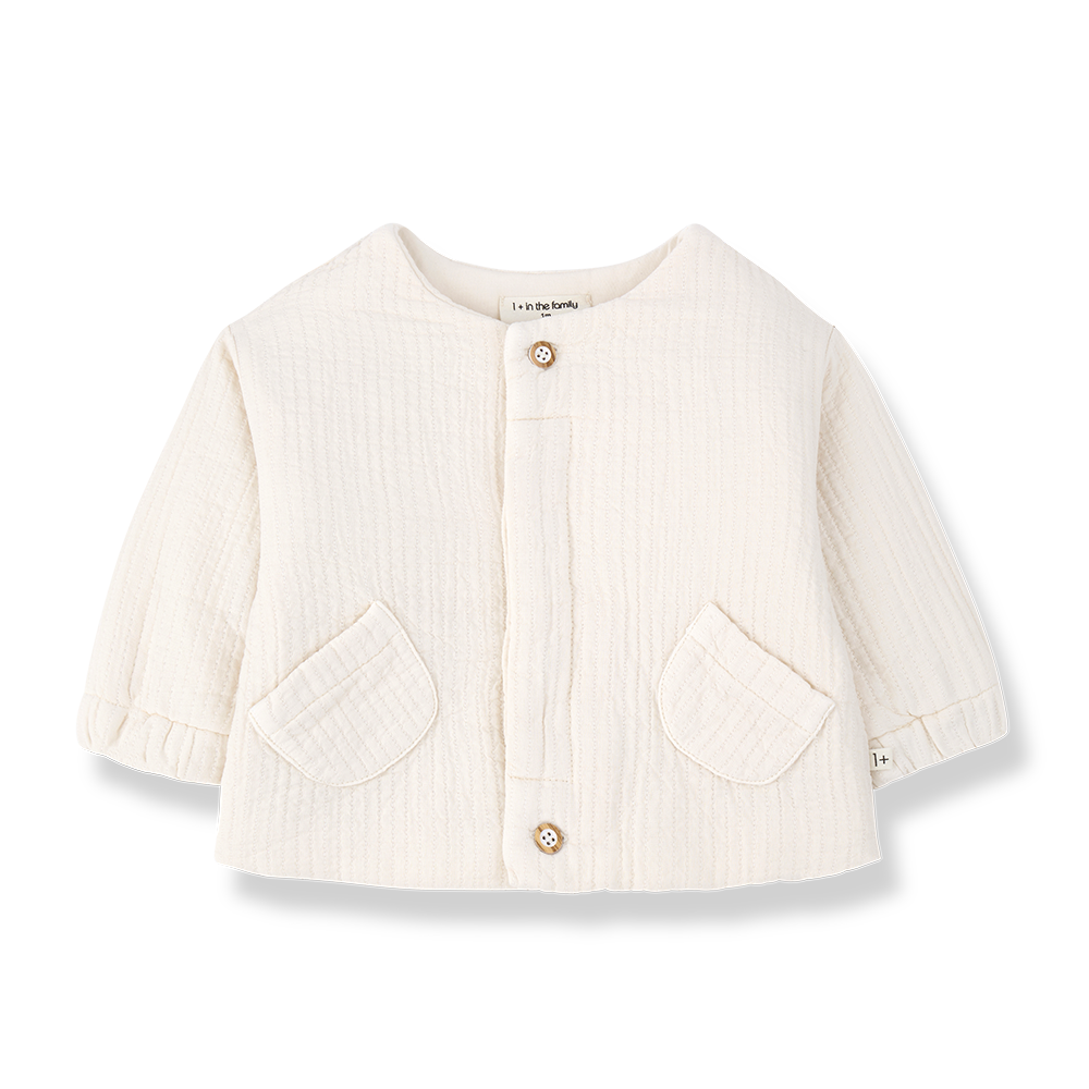 1+ in the family - Padded jacket - Ecru (3 maand)