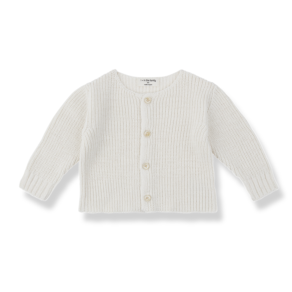 1+ in the family - Jacket - Ecru (3 maand)