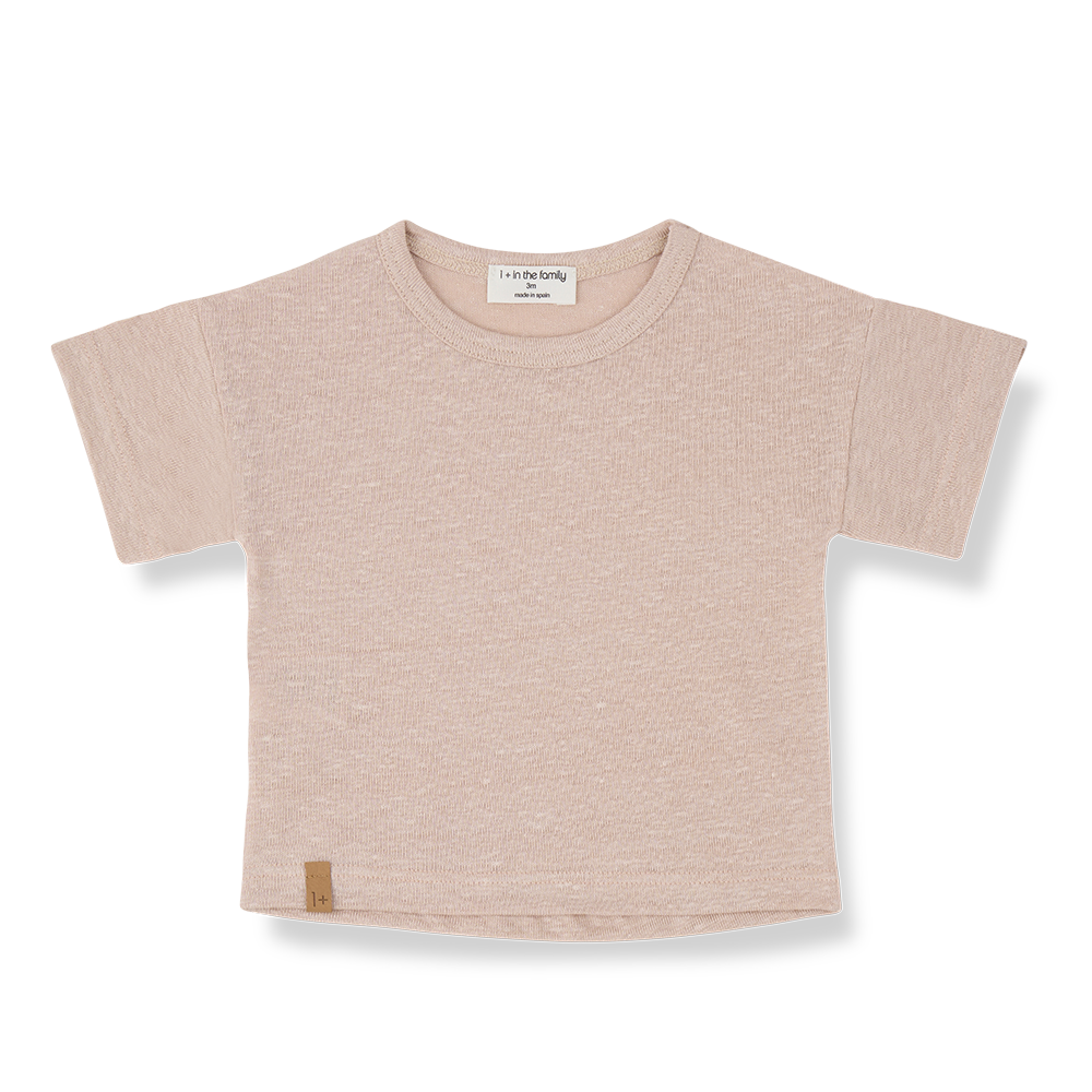 1+ in the family - S.sleeve t-shirt - Rose