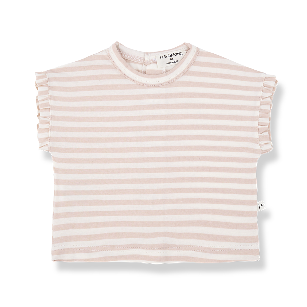 1+ in the family - Girly t-shirt - Blossom (9 maand)
