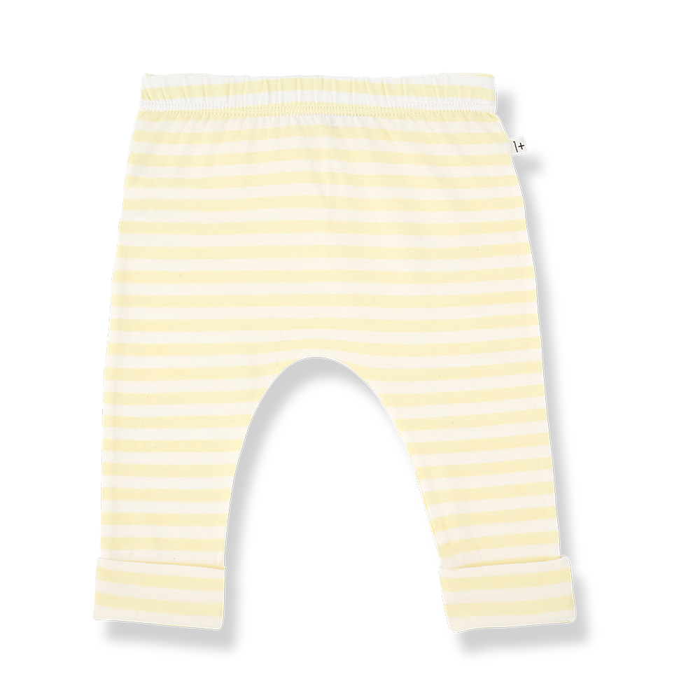 1+ in the family - Leggings - Pastel-yellow (6 maand)