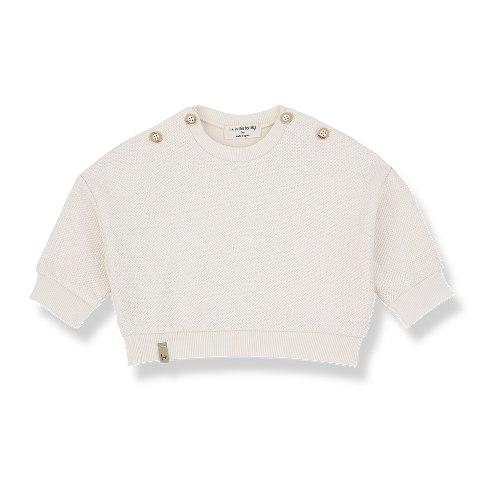 1+ in the family - Sweater - Ecru
