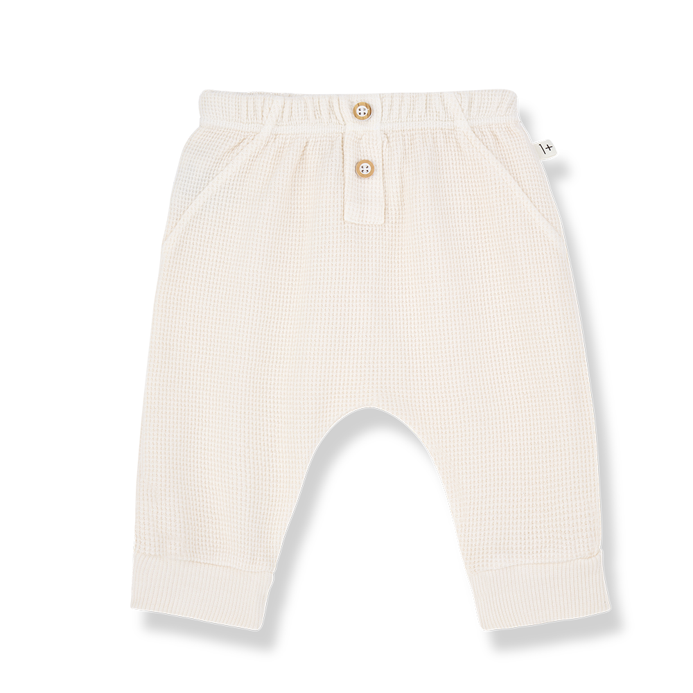 1+ in the family - Pants - Ecru (3 maand)