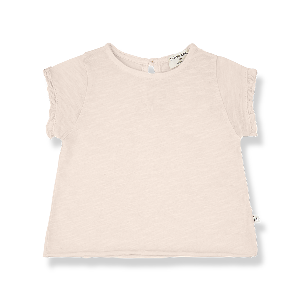 1+ in the family - Girly t-shirt - Blossom (6 maand)