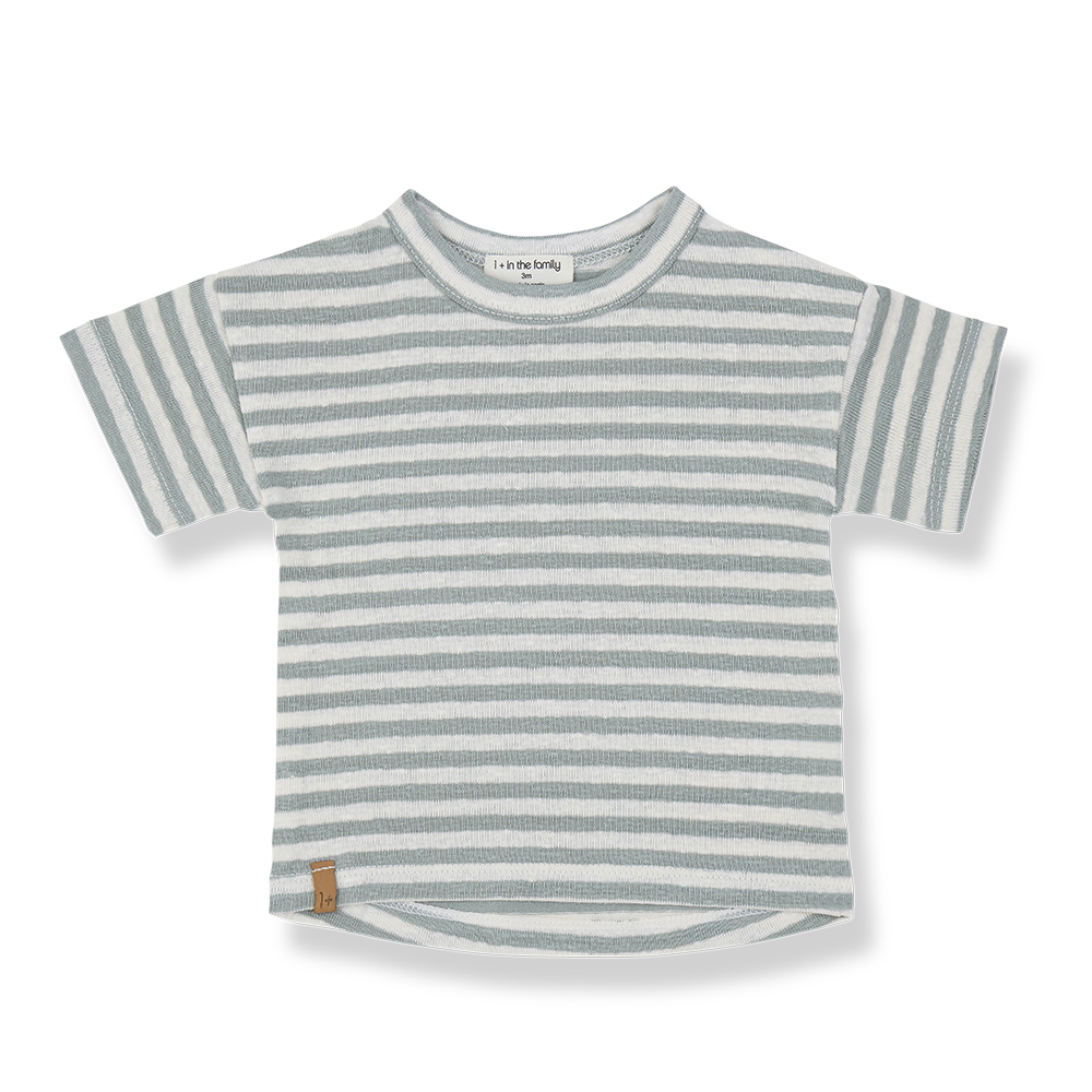 1+ in the family - S.sleeve t-shirt - Iceberg (18 maand)