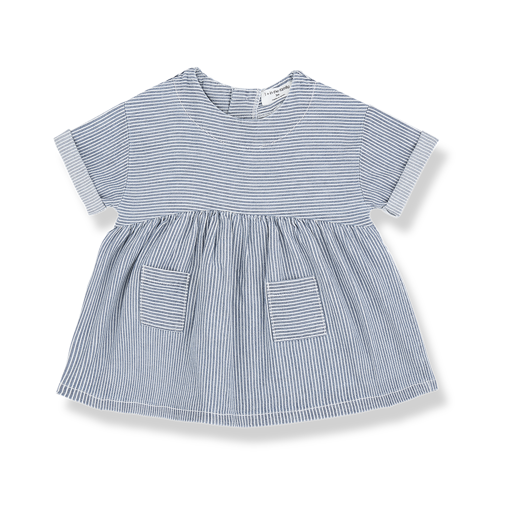 1+ in the family - Dress - Denim (18 maand)