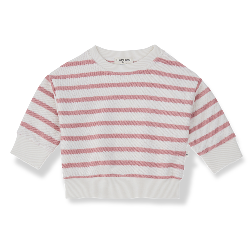 1+ in the family - Sweater - Strawberry (36 maand)