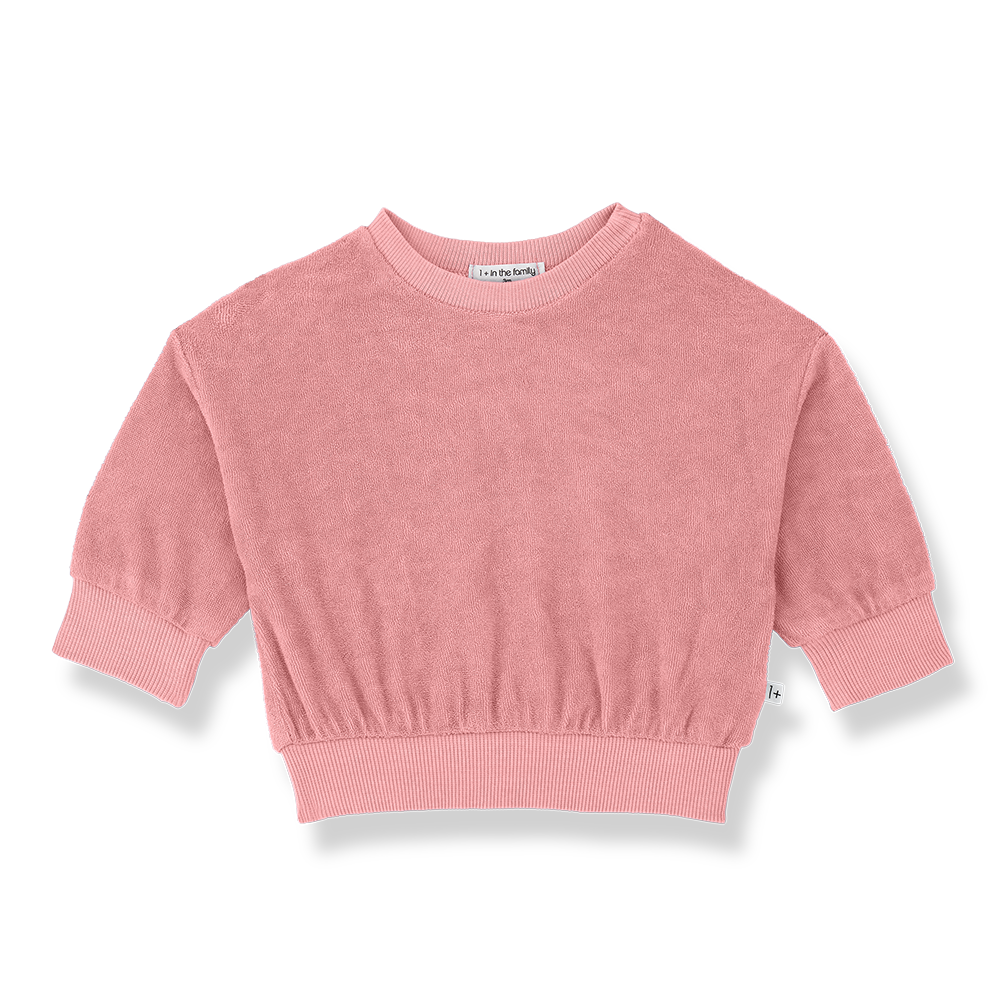 1+ in the family - Sweater - Strawberry (18 maand)
