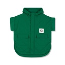 Wynken - short sleeve padded bon bon jacket - python green