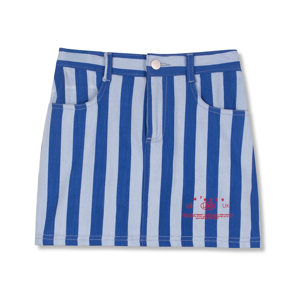 Wynken - cloud skirt - artists blue stripe (2 jaar)