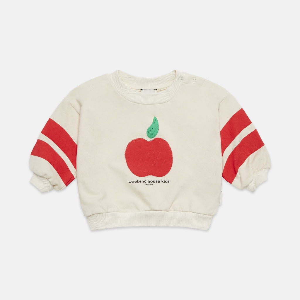 Weekend House Kids - Apple baby sweatshirt - Ecru (18 maand)