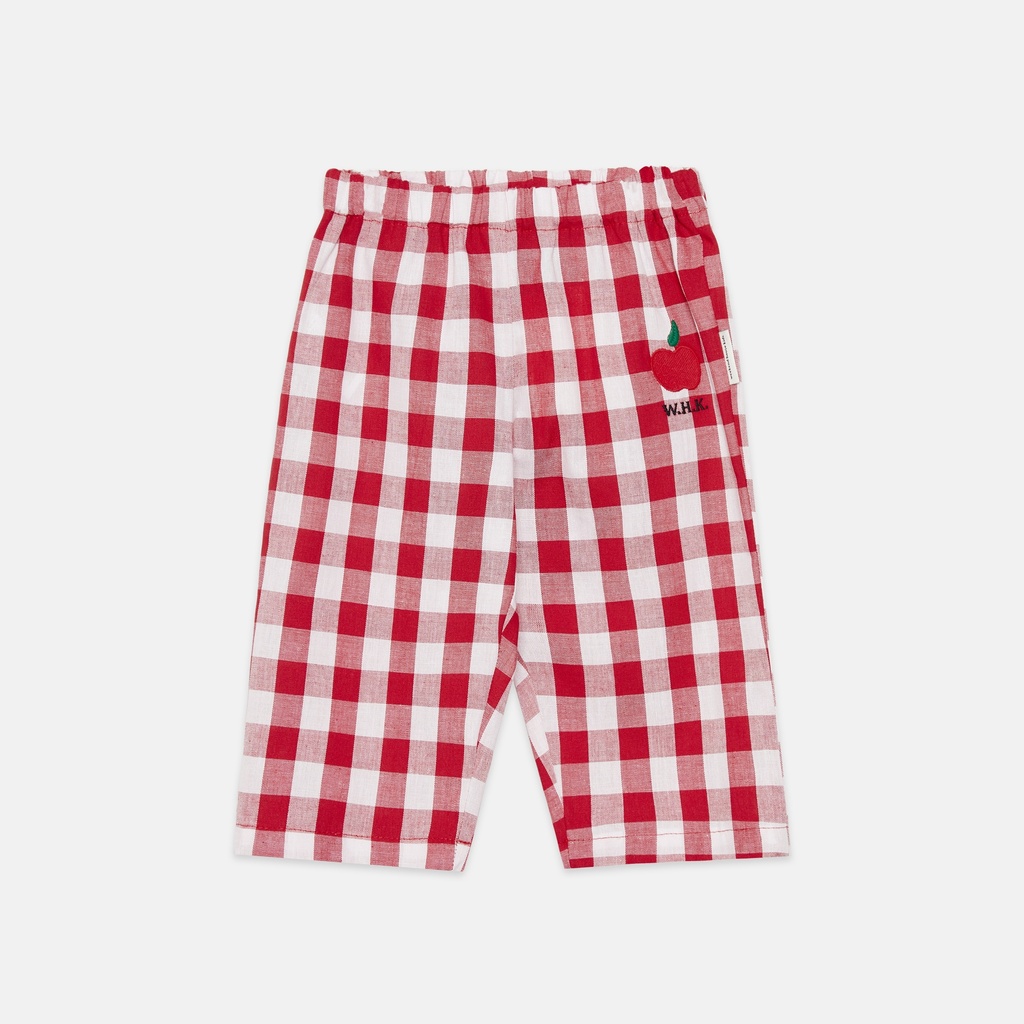 Weekend House Kids - Apple baby pants - Red and white (6 maand)