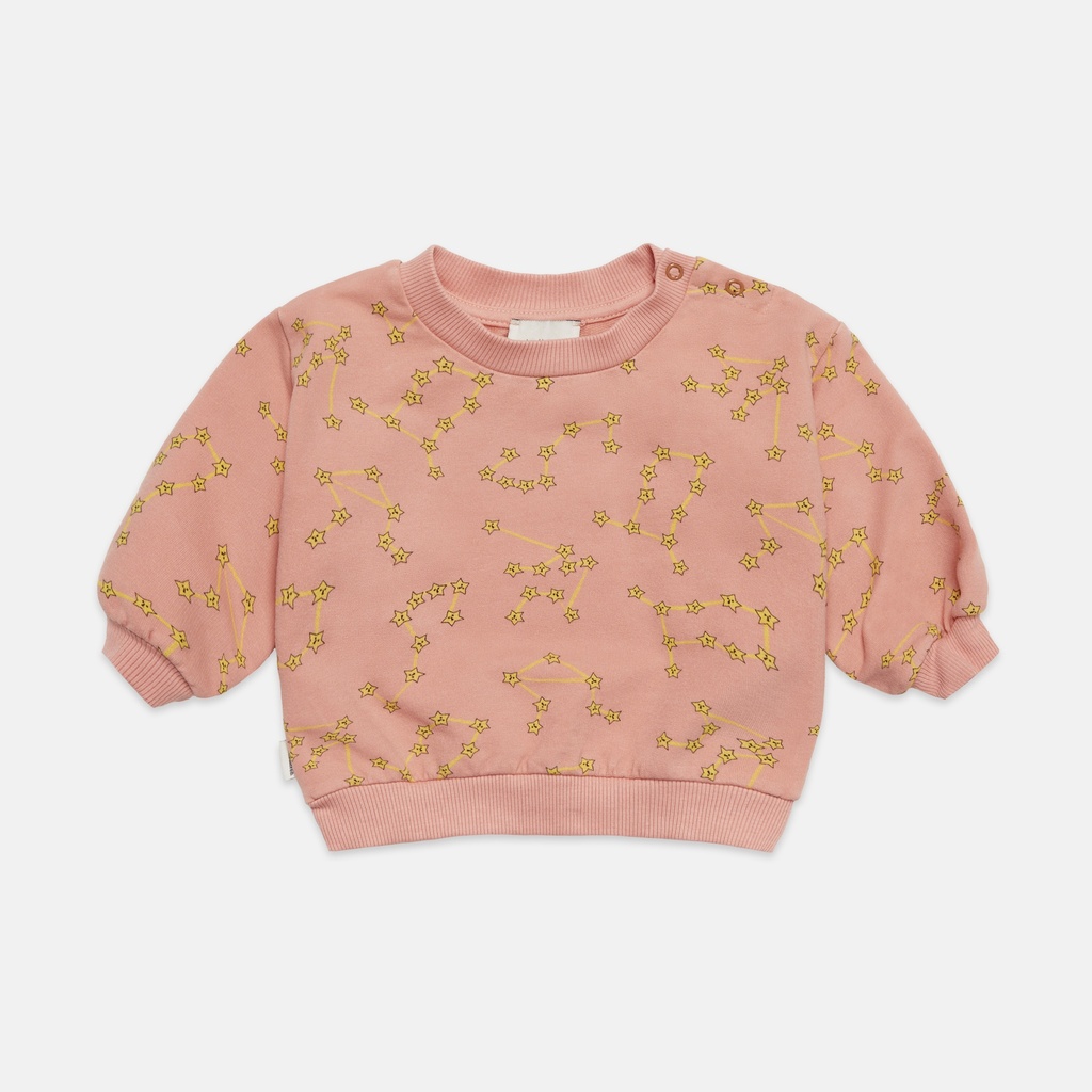 Weekend House Kids - Constellation baby sweatshirt - Soft peach (18 maand)