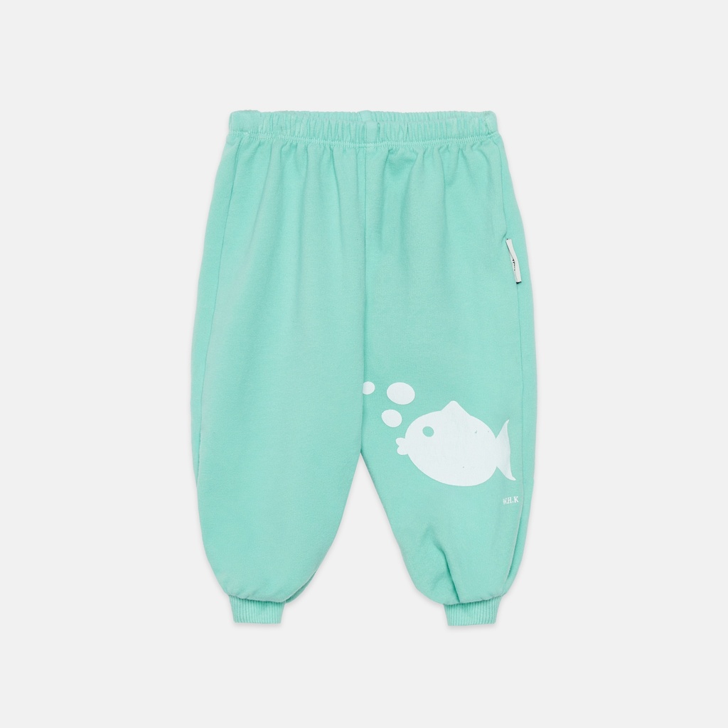 Weekend House Kids - Fish baby sweatpants - Mint (6 maand)